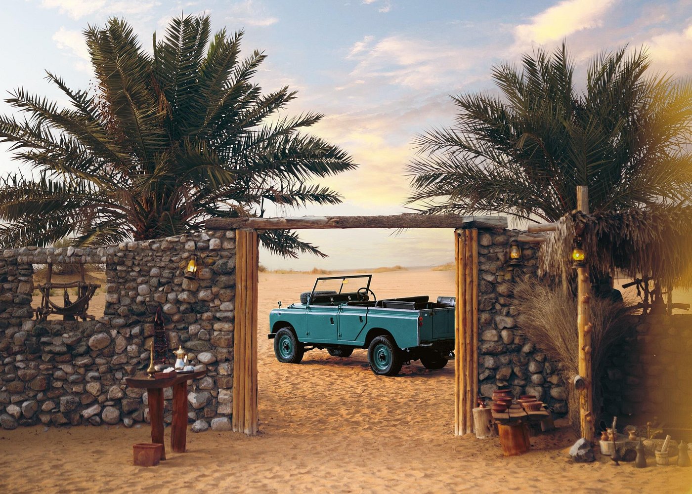 Dubai Heritage Desert Safari in Vintage Land Rover with Dinner