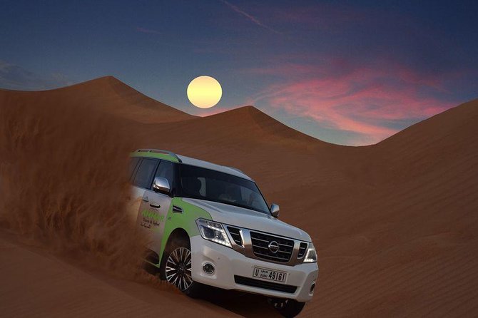 Full-Day Desert Adventure in Dubai: Camel Ride & Sandboarding